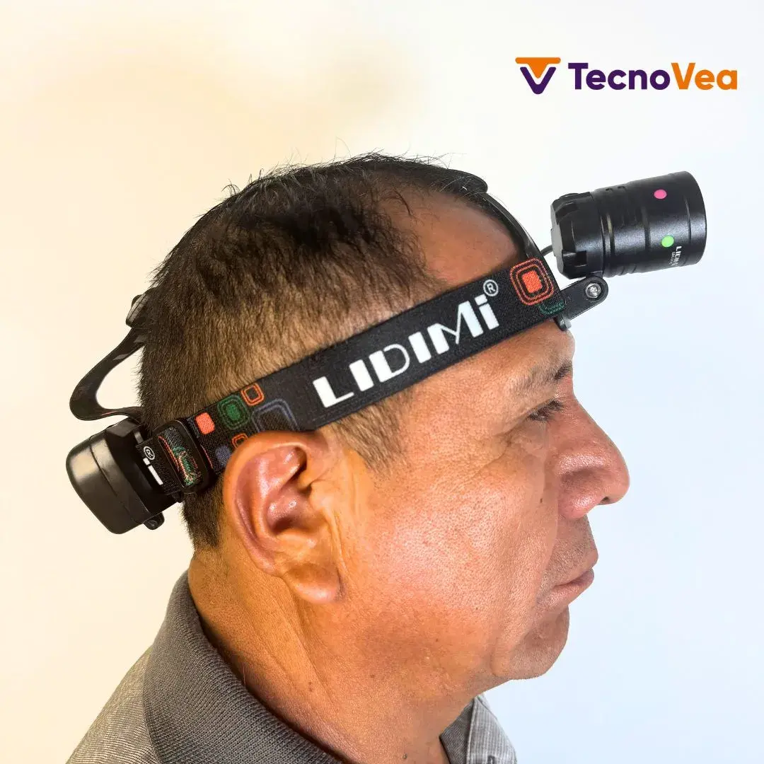 LINTERNA DE CABEZA LED LIDIMI 10W ZOOM RECARGABLE CON 3 MODOS DE LUZ - 3
