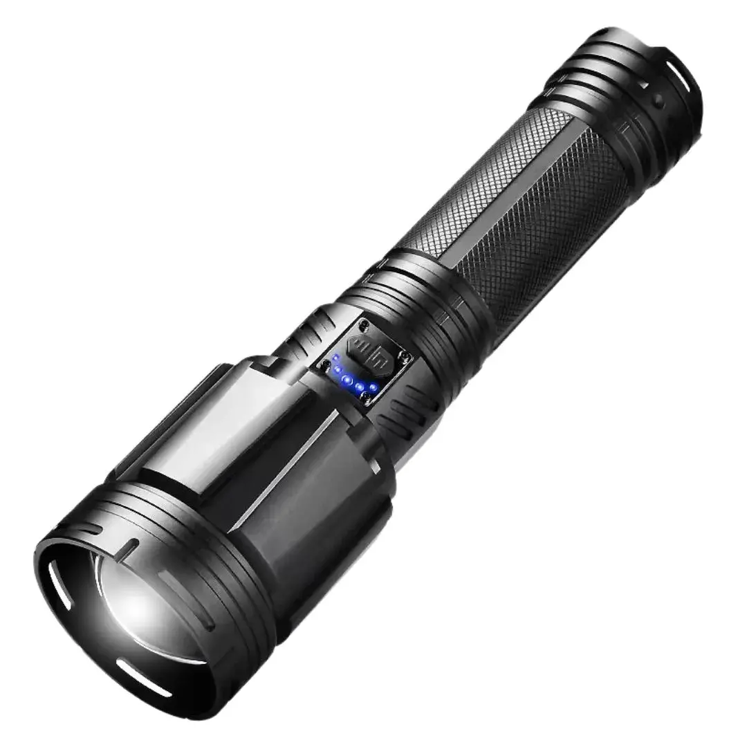 LINTERNA LED RECARGABLE ALTA POTENCIA ZOOM 7 MODOS DE LUZ Y POWER BANK - 1