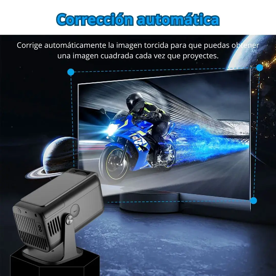 PROYECTOR PORTÁTIL LINKMAX FHD 1080P ANDROID 13 WIFI6 200' BLUETOOTH - 6