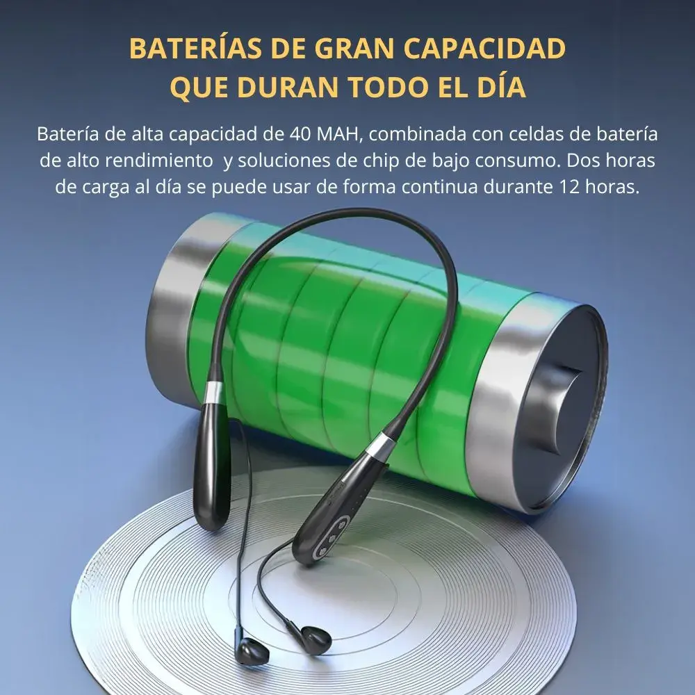 AURICULARES INALÁMBRICOS CON MICRÓFONO Y TARJETA DE SONIDO USB - 7