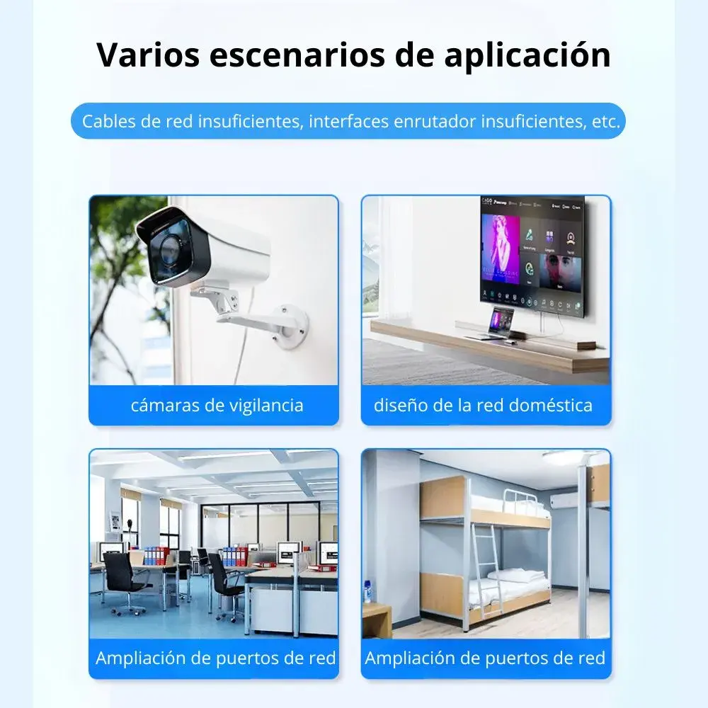 DIVISOR DE RED RJ45 1X4 GIGABIT CON ALIMENTACIÓN USB TIPO C - 4