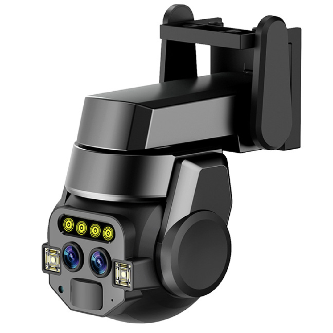 CÁMARA DE SEGURIDAD FULL HD 6MP IP66 360° WIFI DOBLE LENTE ZOOM 10X SEISA Q820EM - 1