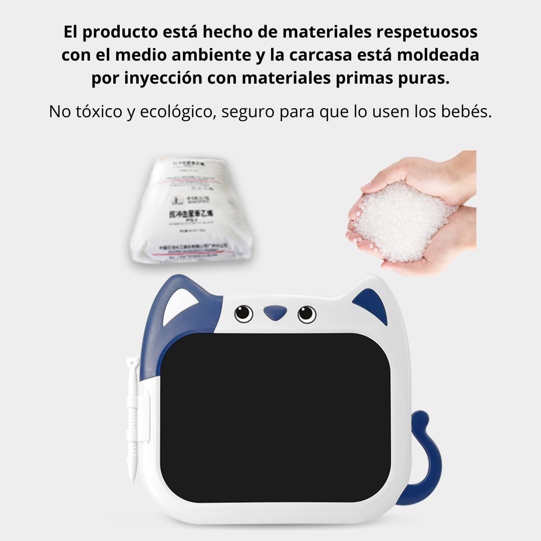 TABLETA DE ESCRITURA LCD 10” INFANTIL CON DISEÑO DE GATO - 6