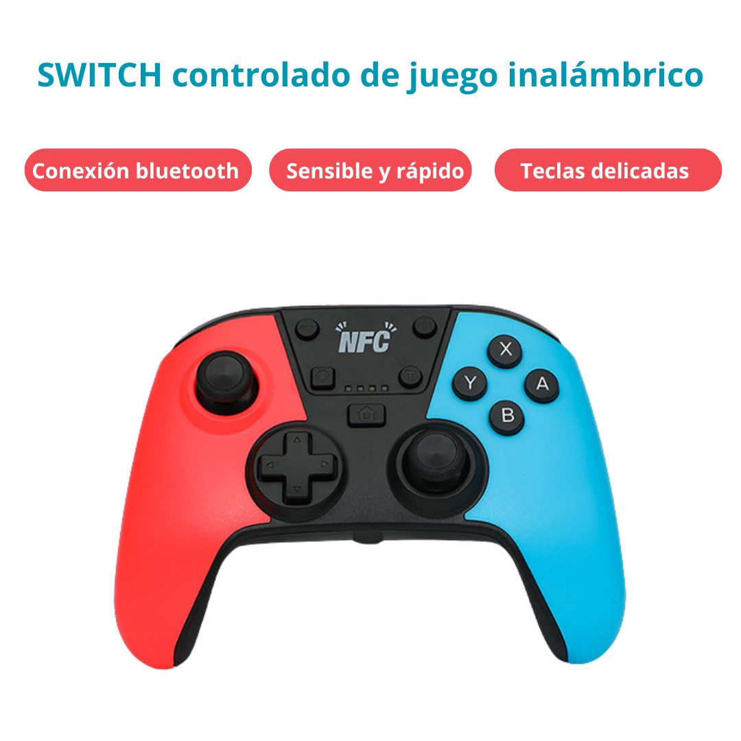 MANDO PRO INALÁMBRICO SWITCH CON NFC TURBO MACRO Y GIROSCOPIO - 7