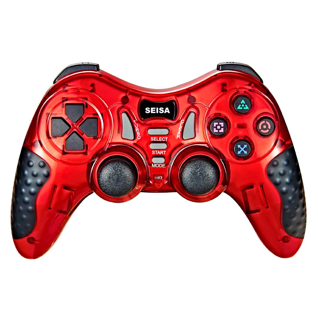 MANDO INALÁMBRICO 2.4G 6 EN 1 CON VIBRACIÓN Y TURBO PARA PC Y CONSOLAS - 1