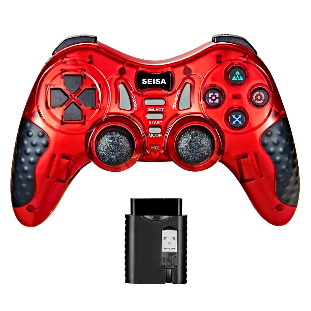 MANDO INALÁMBRICO 2.4G 6 EN 1 CON VIBRACIÓN Y TURBO PARA PC Y CONSOLAS - 3