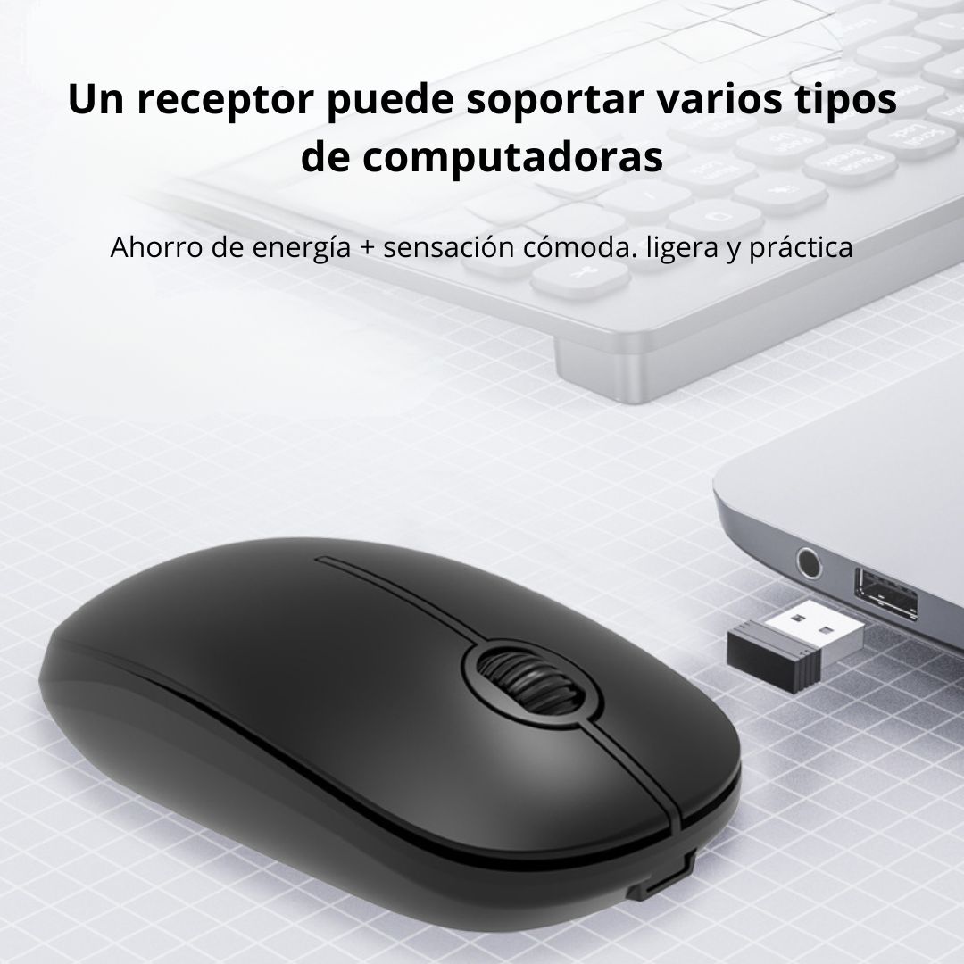 KIT TECLADO Y MOUSE INALÁMBRICO SEISA DN-K88 CON Ñ Y CONEXIÓN DUAL - 3