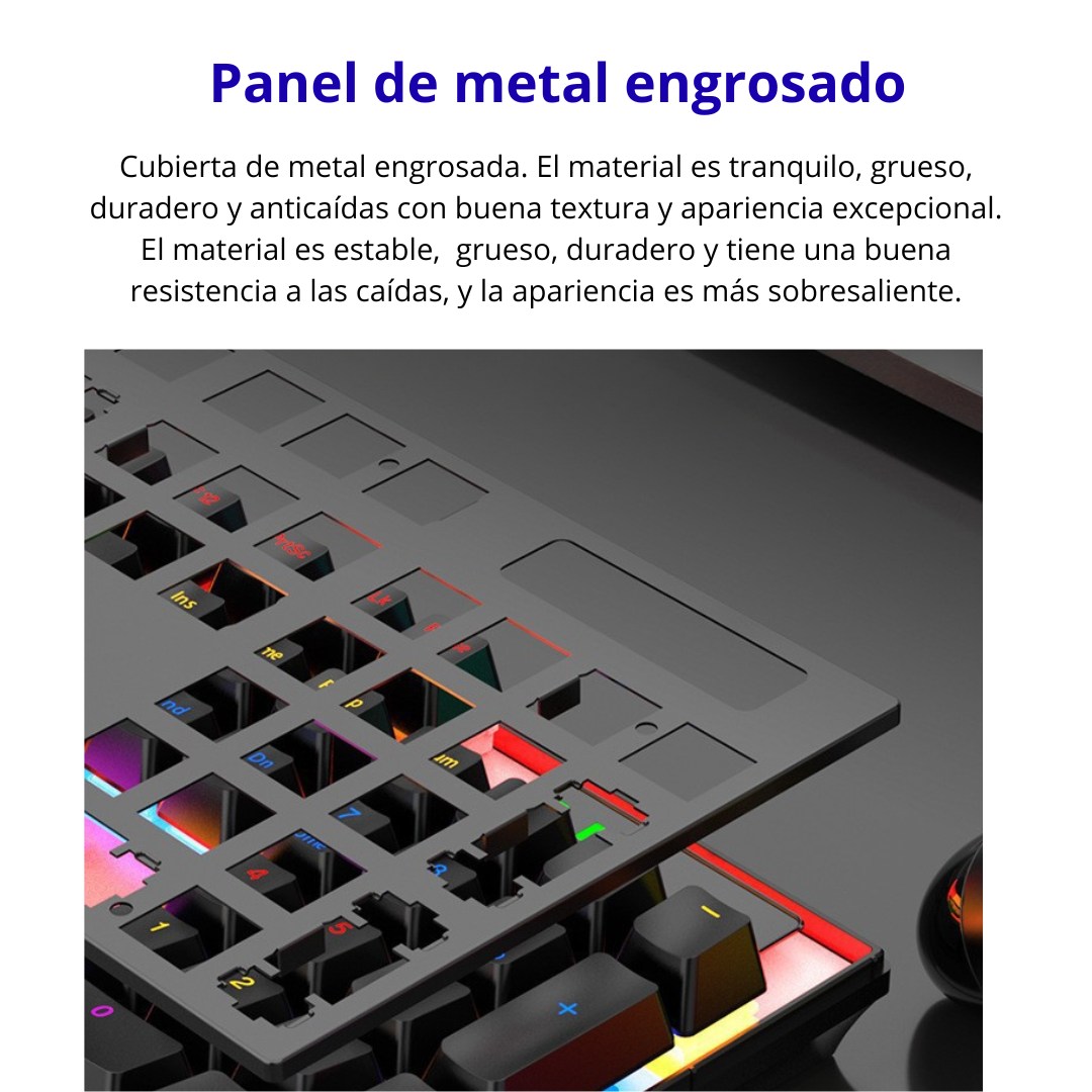 TECLADO MECÁNICO GAMER RGB 104 TECLAS CON ANTI-GHOSTING 26 - 7