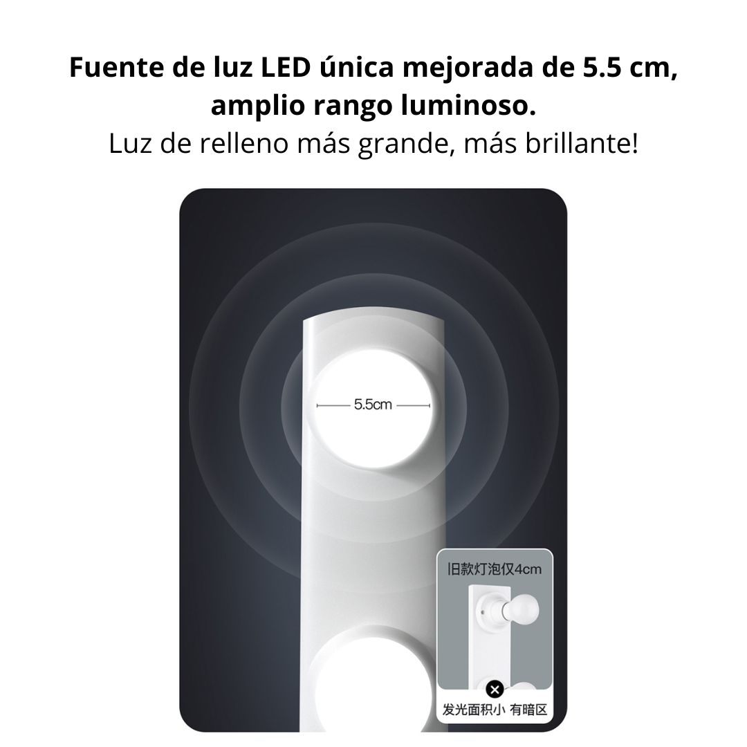 KIT 2 LUCES DE BELLEZA LED 4 FILAS CRI 96+ CON REGULACION Y COLOR - 7