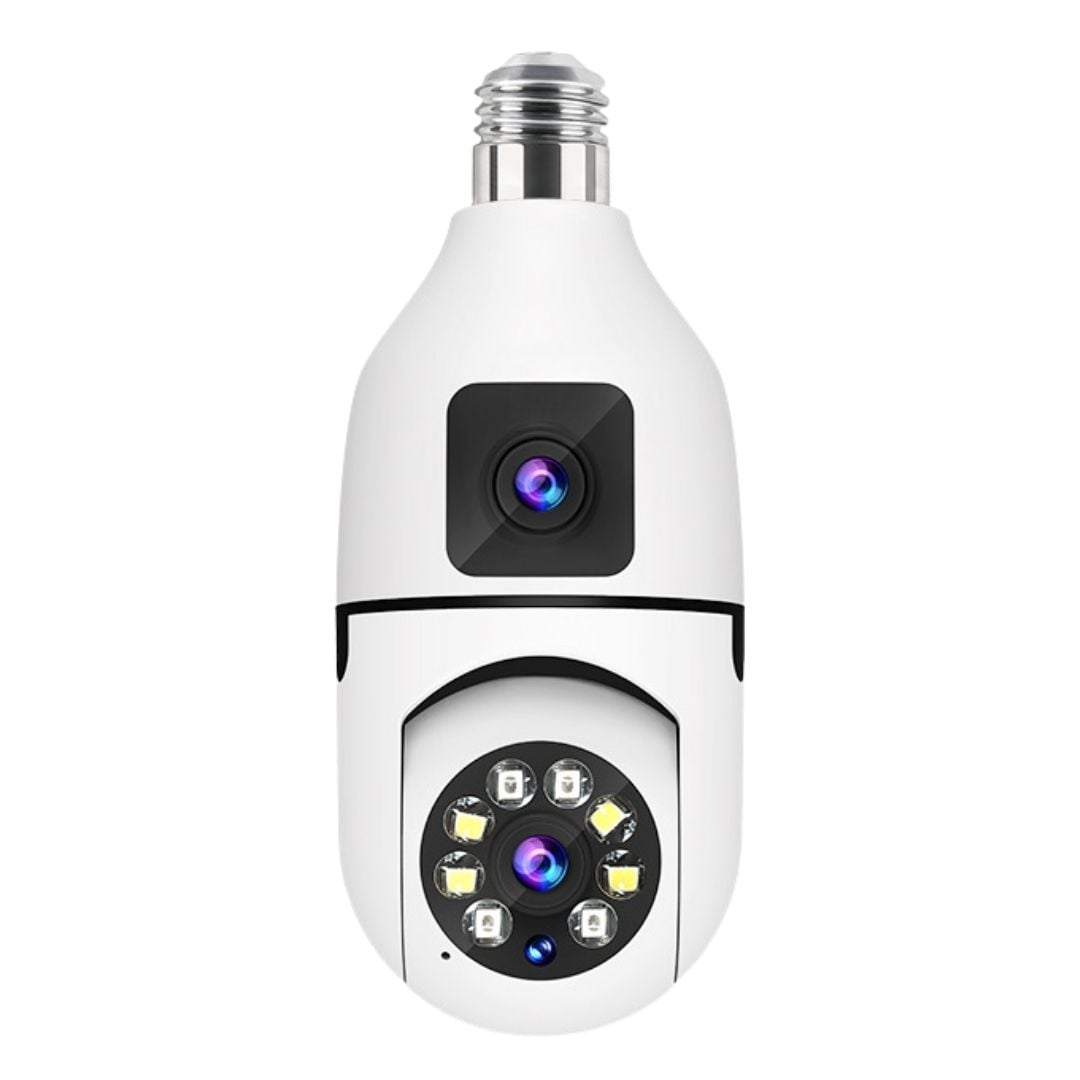 FOCO CÁMARA WIFI E27 FULL HD 360° DOBLE LENTE CON VISIÓN NOCTURNA Y AUDIO - 1