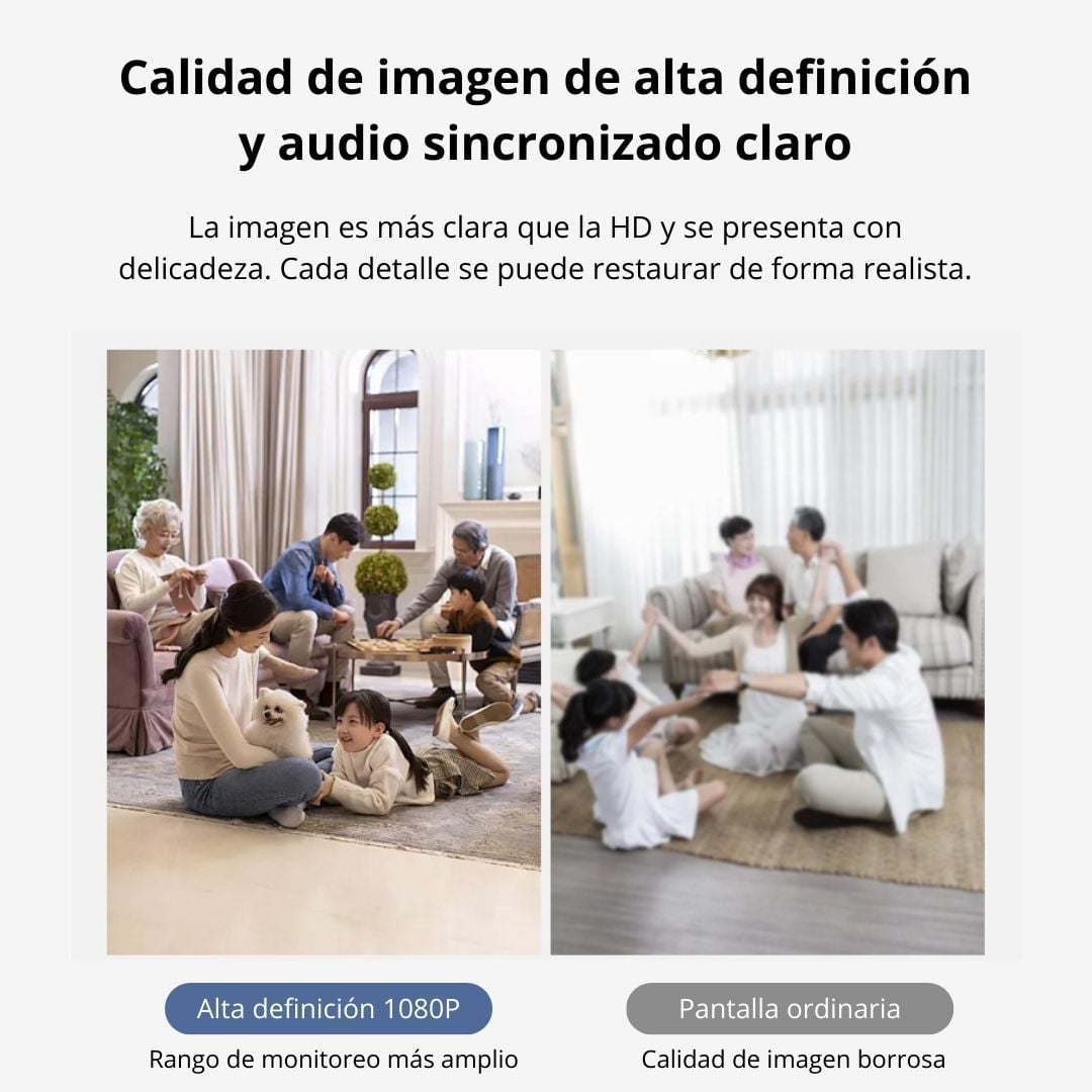 FOCO CÁMARA WIFI E27 FULL HD 360° CON VISIÓN NOCTURNA Y AUDIO - 5