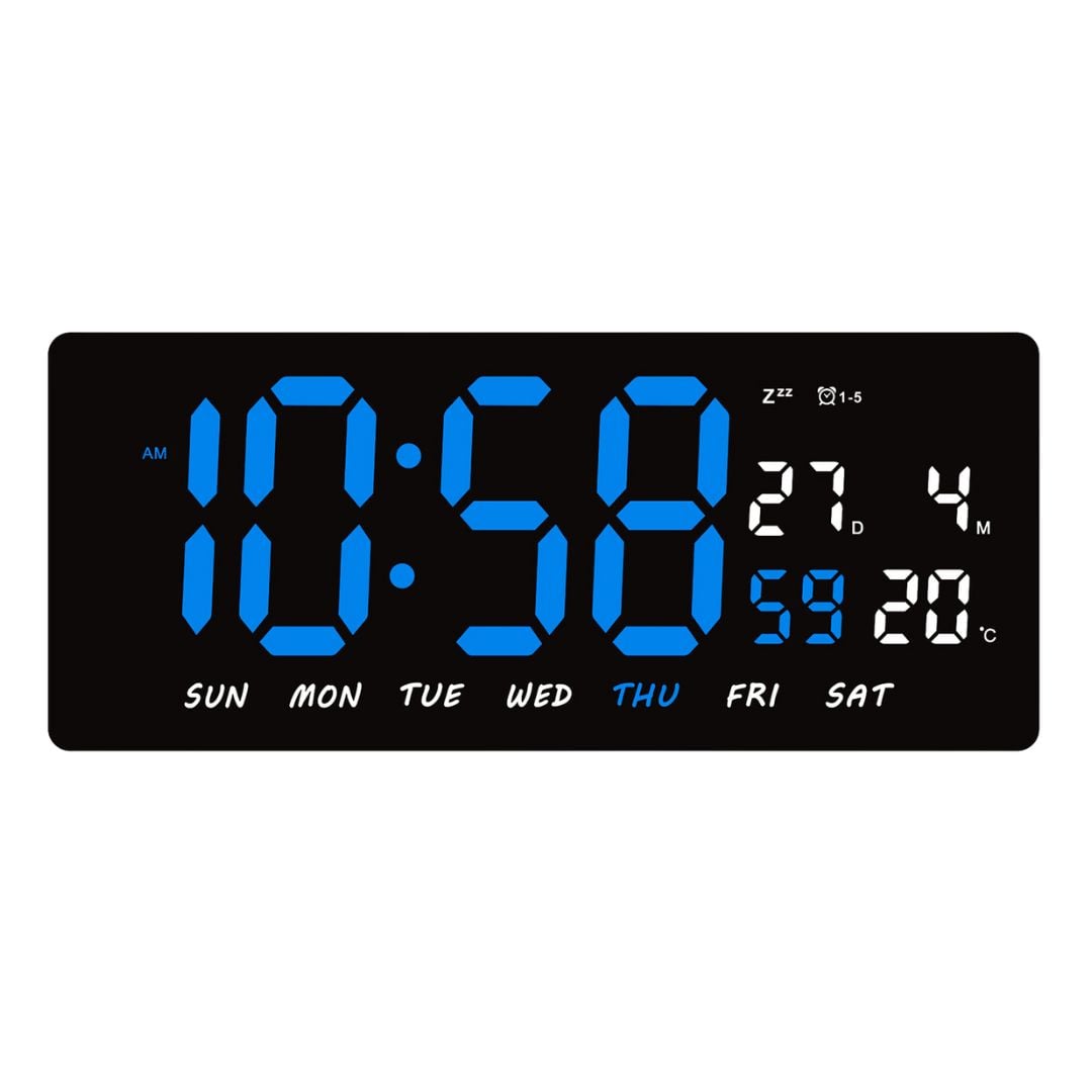 RELOJ DIGITAL LED 36CM CON CALENDARIO TEMPERATURA Y ALARMA JH3604 - 1