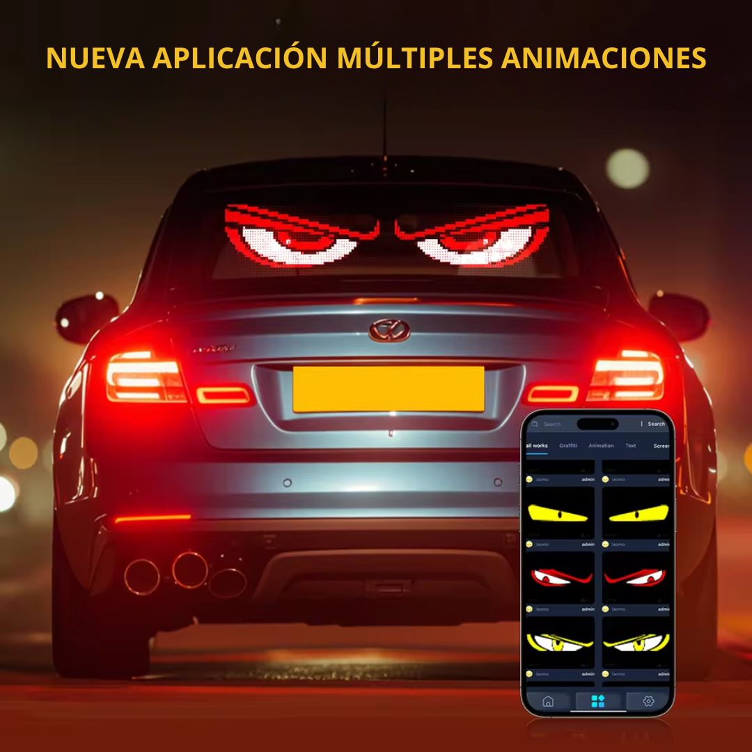 LETRERO LED PROGRAMABLE CON APP BLUETOOTH USB-C IP66 73×12CM - 6