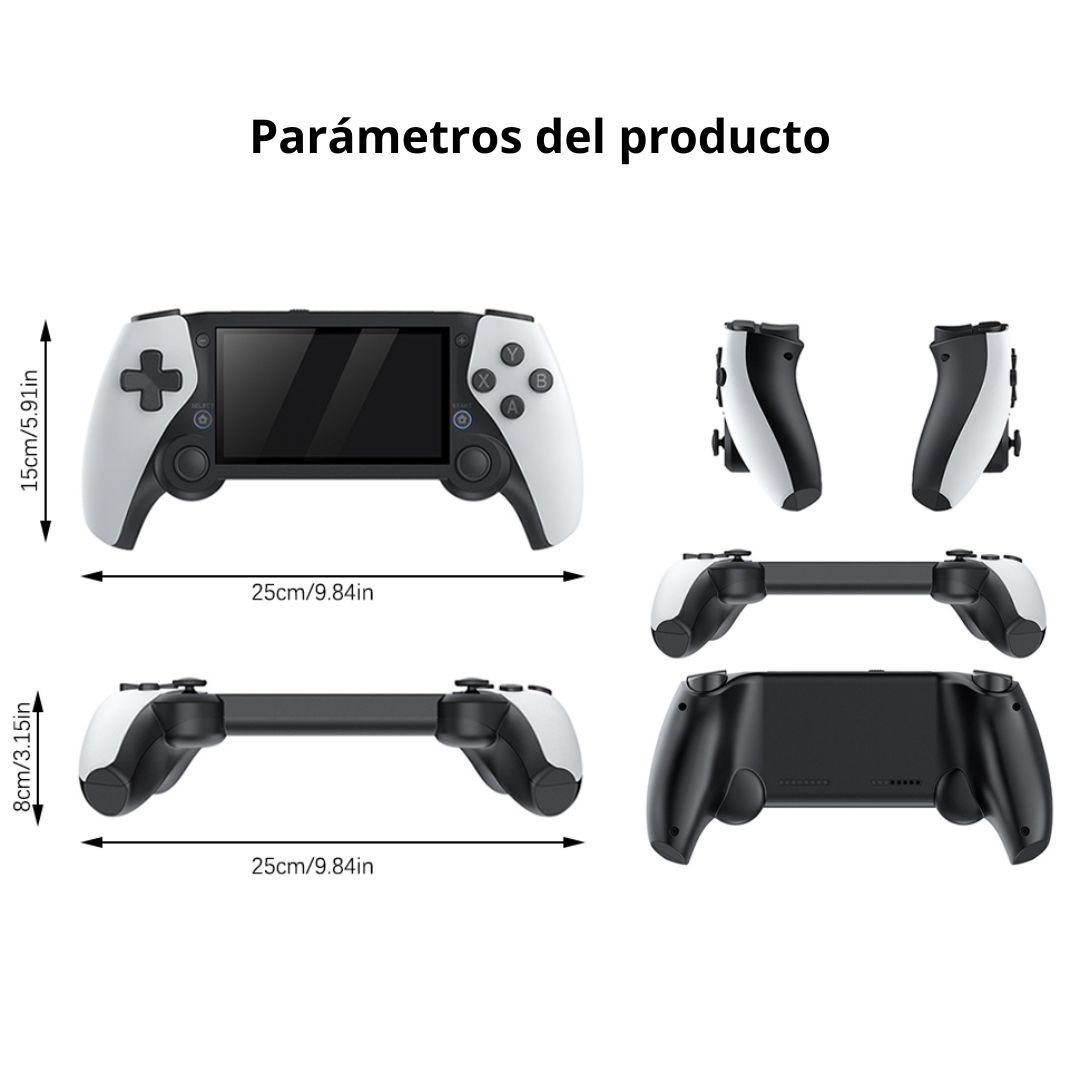 CONSOLA RETRO PORTÁTIL M28 PRO 4.3” HD CON 20,000 JUEGOS Y SALIDA TV - 7