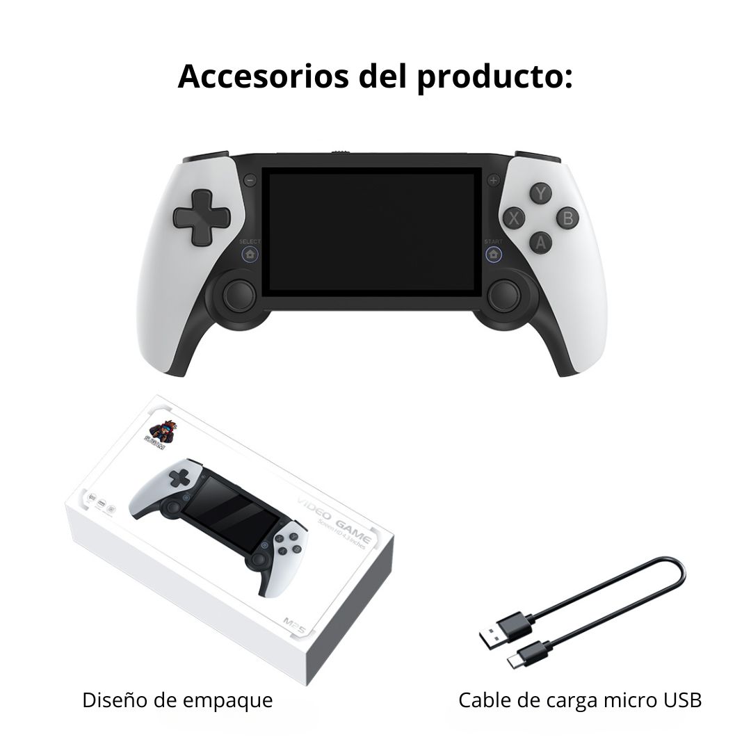 CONSOLA RETRO PORTÁTIL M28 PRO 4.3” HD CON 20,000 JUEGOS Y SALIDA TV - 8