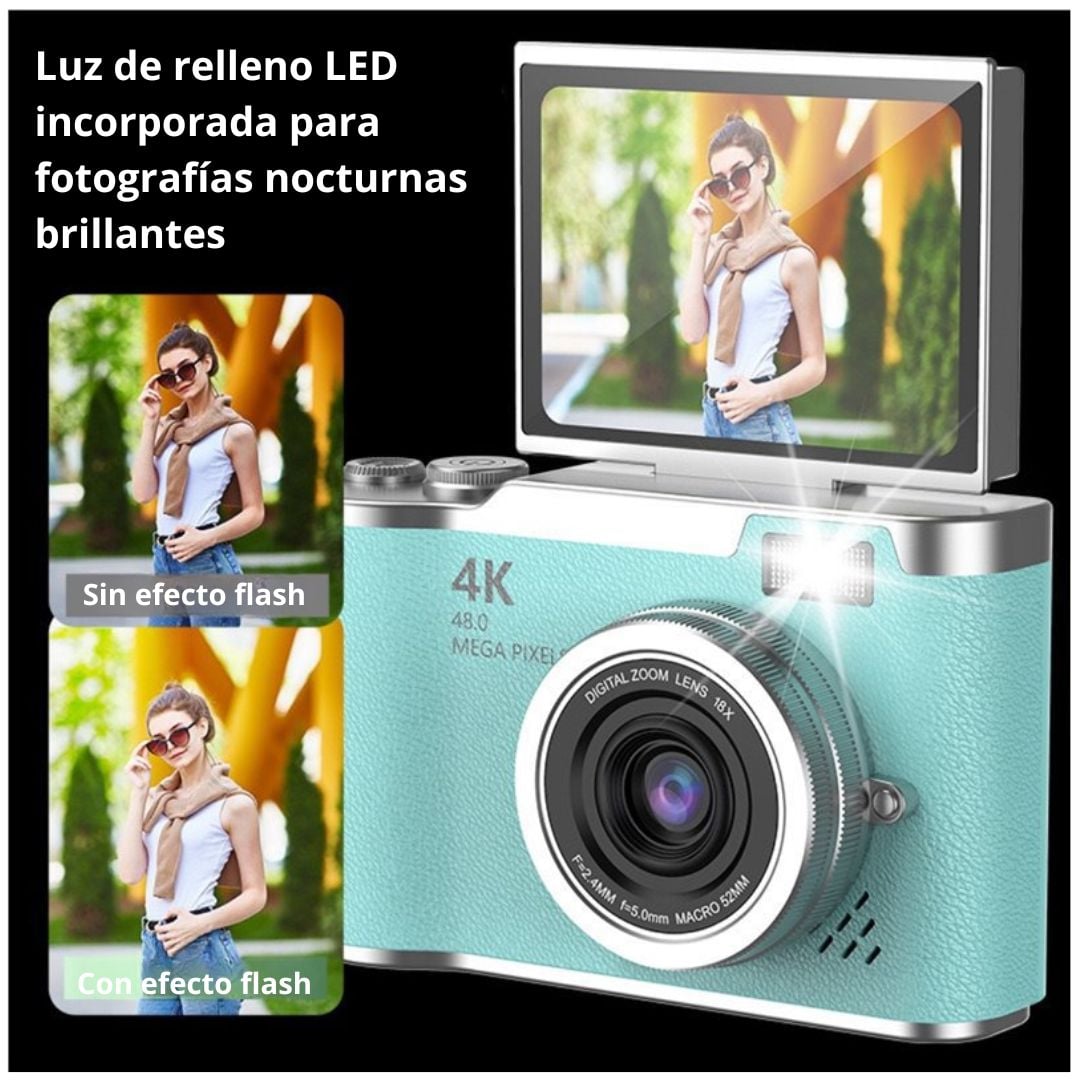 CÁMARA DIGITAL FULL HD 48MP PARA NIÑOS Y PRINCIPIANTES 24” - 3