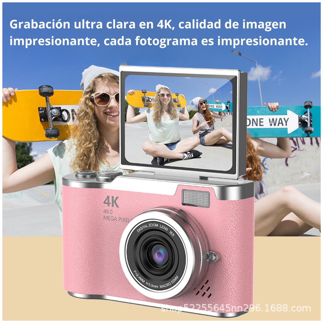 CÁMARA DIGITAL FULL HD 48MP PARA NIÑOS Y PRINCIPIANTES 24” - 5