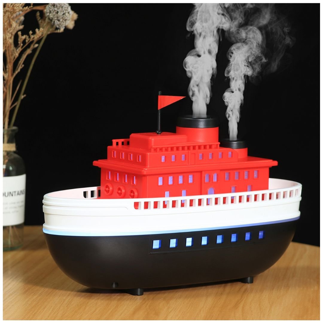 DIFUSOR DE AROMA ULTRASÓNICO BARCO 300ML CON LUCES LED Y TEMPORIZADOR - 7