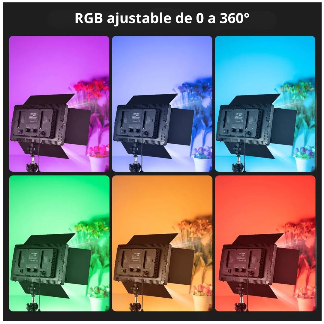PANEL DE LUZ LED 800 RGB CON CONTROL REMOTO PARA FOTOGRAFÍA Y VIDEO - 3
