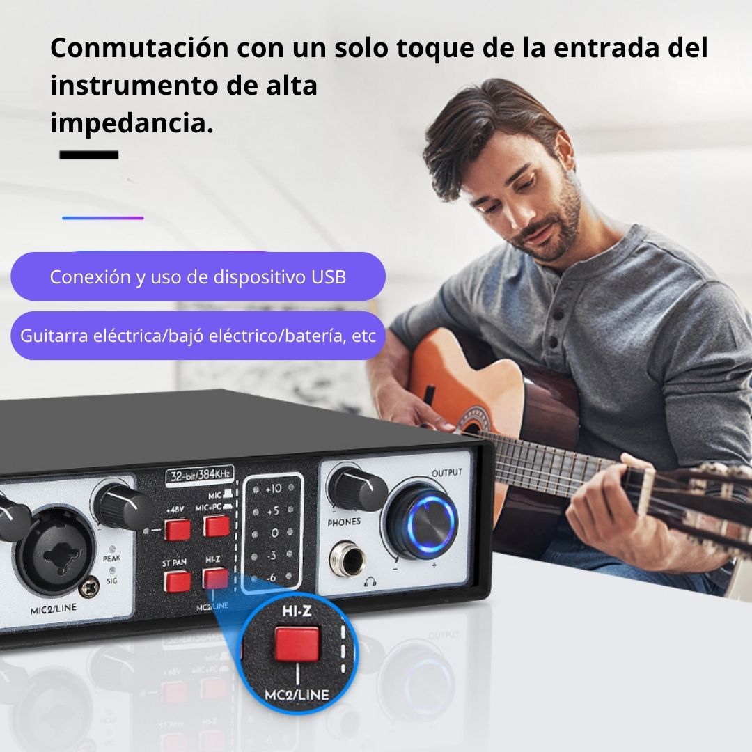 INTERFAZ DE AUDIO PROFESIONAL UR22 MK USB TIPO C CON PHANTOM POWER 48V Y ENTRADAS XLR - TRS DUAL - 3