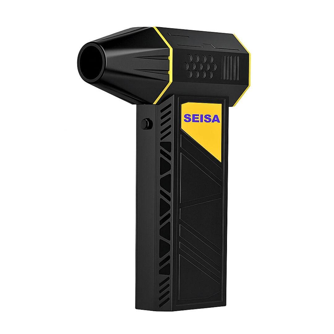 SOPLADOR DE AIRE INALÁMBRICO 120W SEISA PARA AUTO Y HOGAR, RECARGABLE CON 3 VELOCIDADES CARGA TIPO C - 1