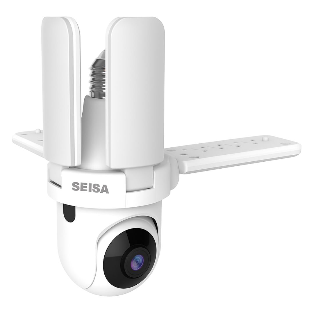 FOCO CÁMARA WIFI SEISA FULL HD 1080P CON LUZ LED PLEGABLE 360° VISIÓN NOCTURNA A COLOR Y AUDIO - 1