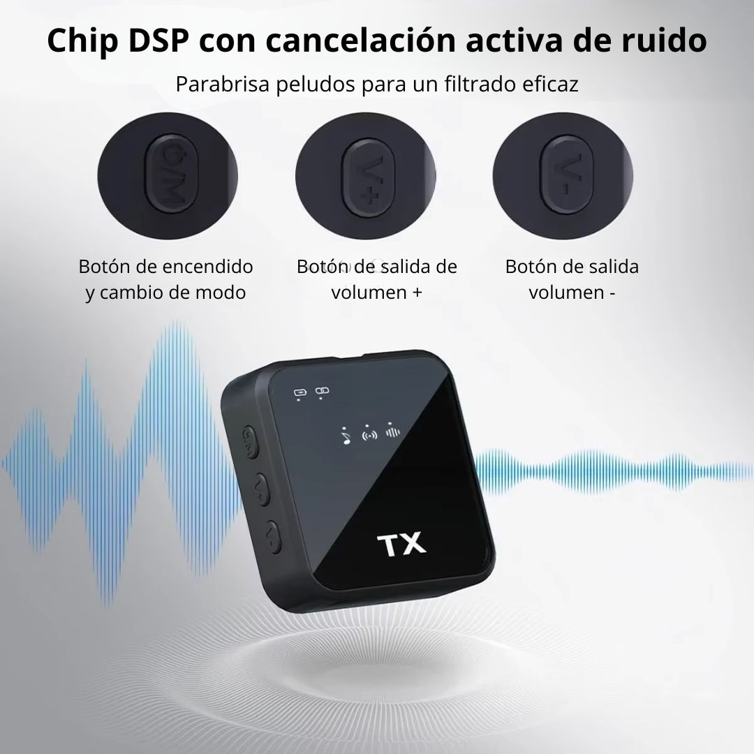 MICRÓFONO INALÁMBRICO DE SOLAPA DOBLE F11-2 CON 2 TX Y RECEPTOR TIPO C, LIGHTNING Y JACK 3.5 MM - 5