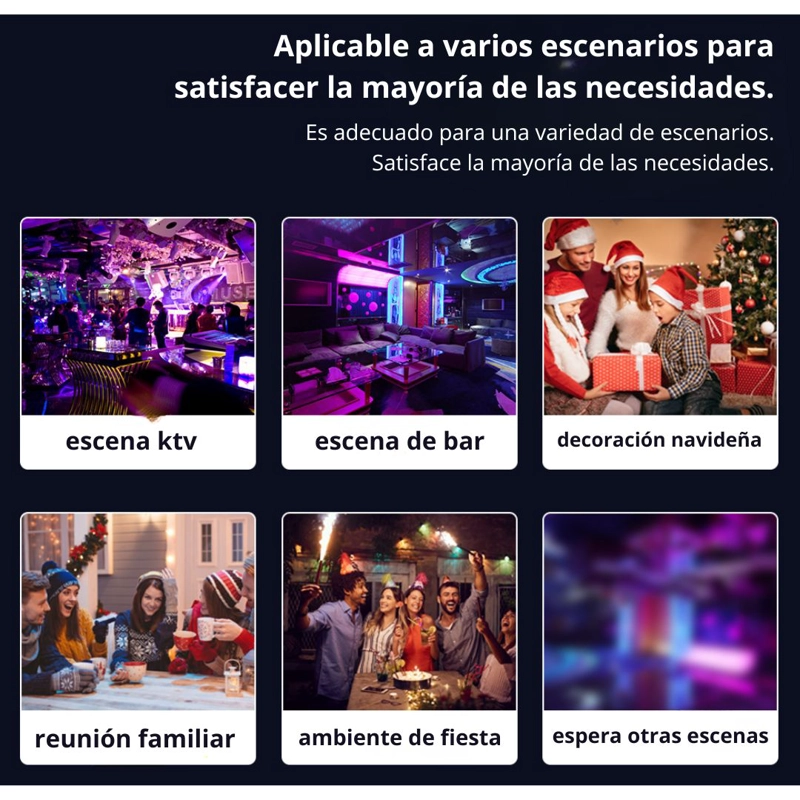 PROYECTOR DE LUZ 5 EN 1 SEISA EMS-38 LÁSER RGB, CONTROL REMOTO Y MODO MÚSICA PARA FIESTAS Y EVENTOS - 4