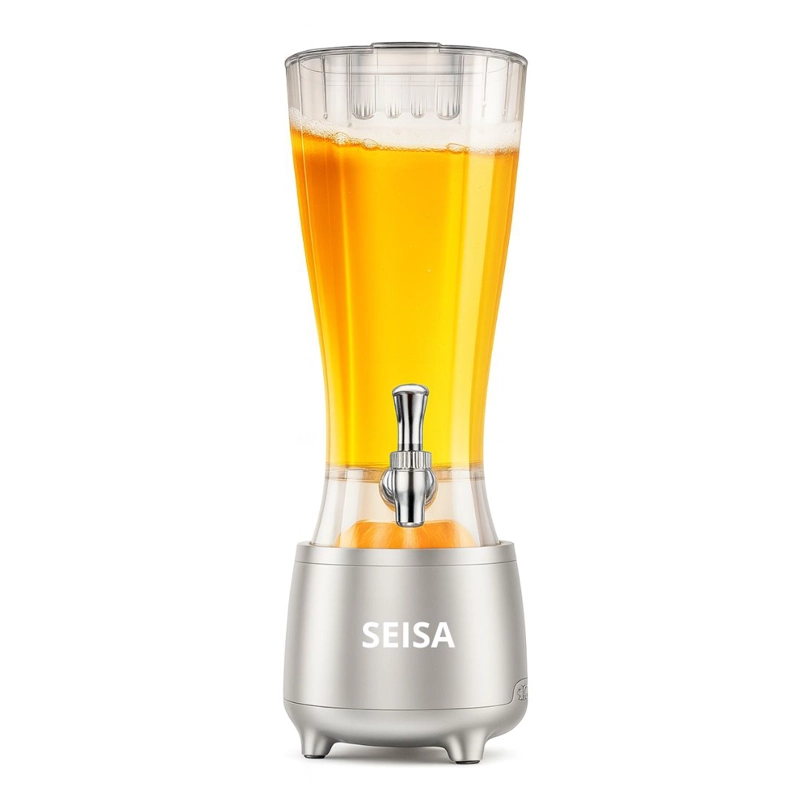 PARLANTE BLUETOOTH LED SEISA YX-S9866 RGB CON DISPENSADOR 2.5 L TIPO CAÑÓN DE CERVEZA PARA FIESTAS - 1