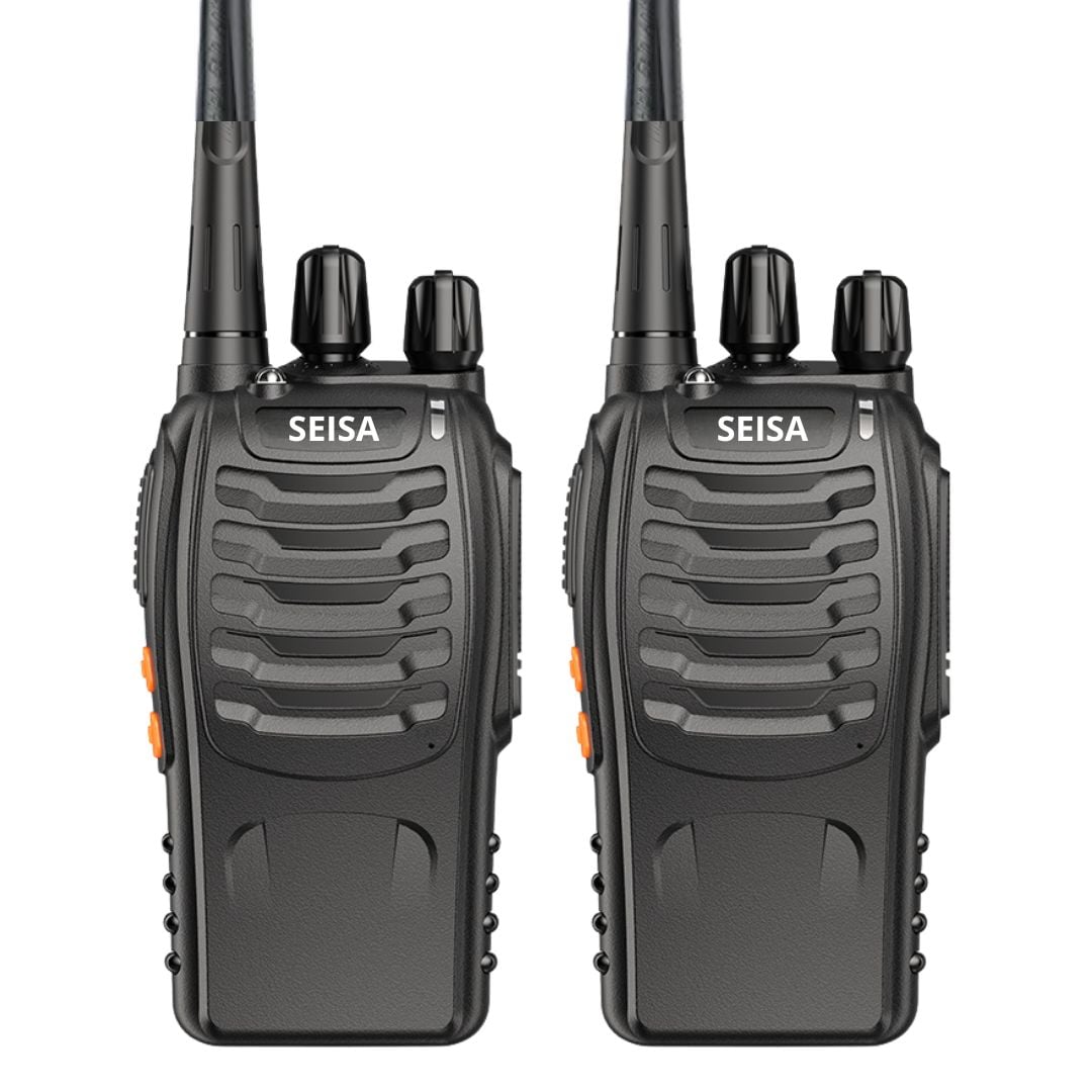WALKIE TALKIE SEISA UHF 5W 16 CANALES ALCANCE HASTA 5 KM, VOX, LINTERNA, FM Y CTCSS/DCS (2 UNIDADES) - 1