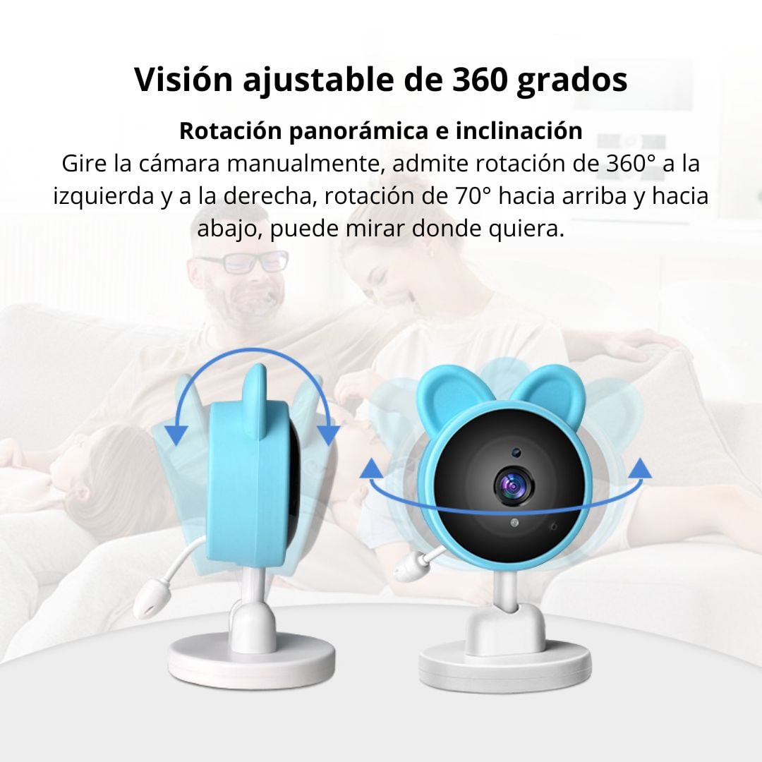CÁMARA PARA BEBÉ WIFI FULL HD CON VISIÓN NOCTURNA AUDIO BIDIRECCIONAL Y SENSOR DE TEMPERATURA - 3