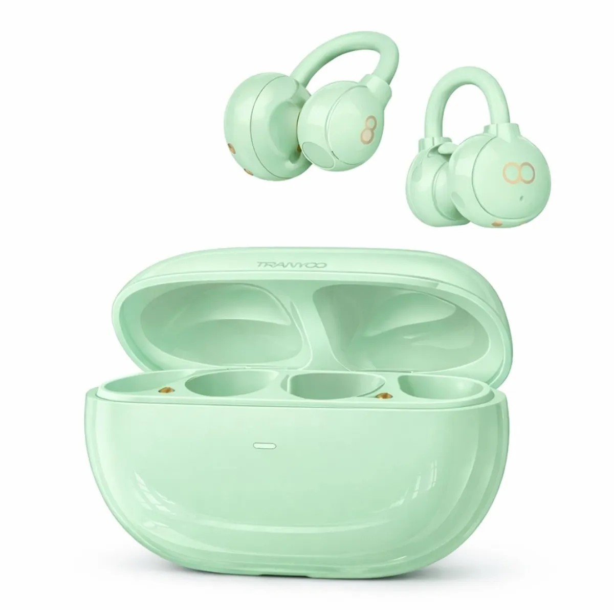 AUDÍFONOS BLUETOOTH OPEN EAR TIPO CLIP MANOS LIBRES CON ENC, SONIDO ESPACIAL Y BLUETOOTH 5.3 - 1