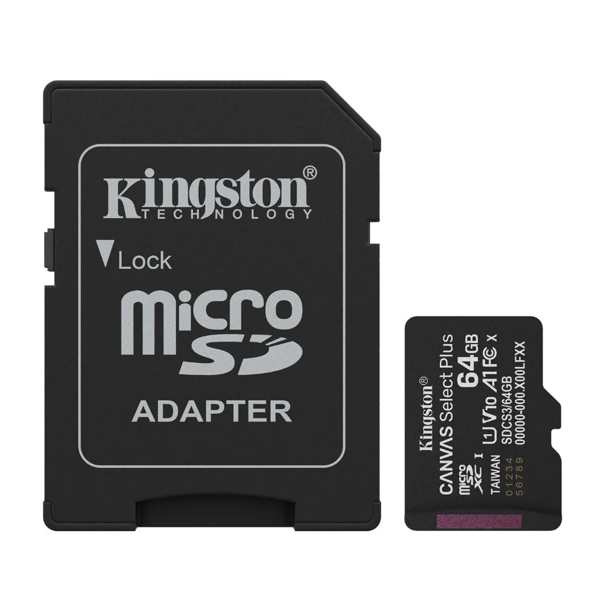TARJETA MICROSD 64GB KINGSTON CLASE 10 UHS-I A1 PARA CÁMARAS, CELULARES Y VIDEO FULL HD - 1