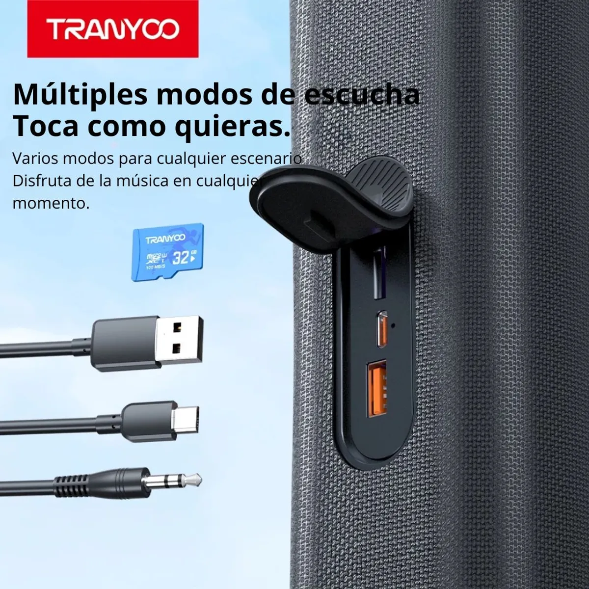 PARLANTE BLUETOOTH PORTÁTIL 30W POTENTE CON LUCES RGB GRAVES REFORZADOS TWS Y MANOS LIBRES - 3