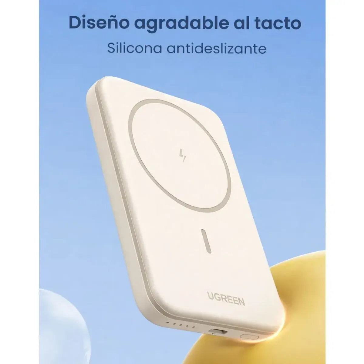 POWER BANK MAGNÉTICO UGREEN 5000MAH 15W USB-C CARGA INALÁMBRICA QI PARA IPHONE PB560 - 2