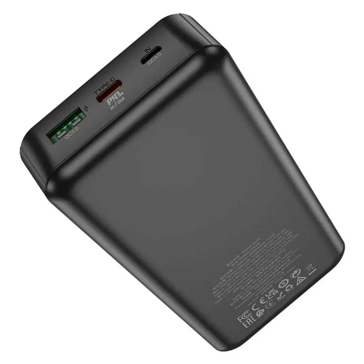 POWER BANK 20000 MAH HOCO J102A CARGA RÁPIDA PD 20W QC 3.0 PANTALLA LED USB-C - 3