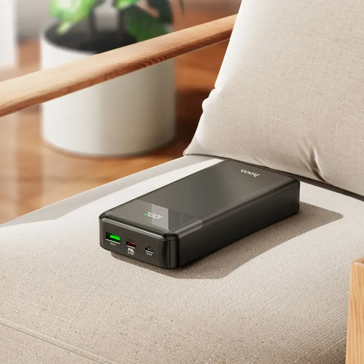 POWER BANK 20000 MAH HOCO J102A CARGA RÁPIDA PD 20W QC 3.0 PANTALLA LED USB-C - 5