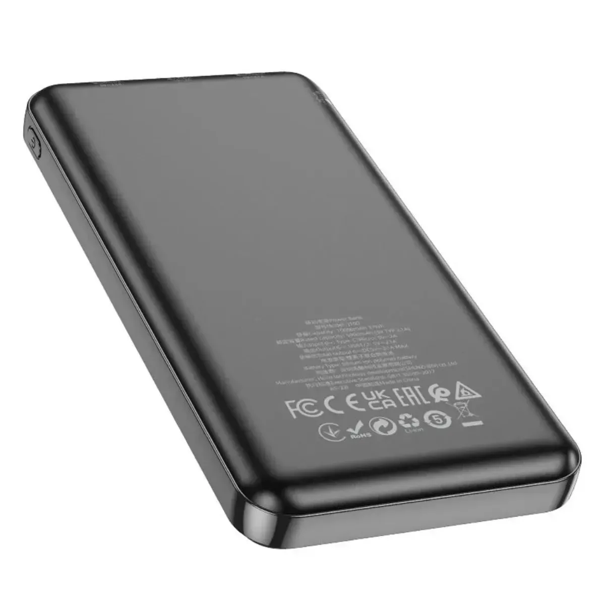 POWER BANK 10000 MAH HOCO J100 CON PANTALLA LED DOBLE USB Y ENTRADA USB-C MICRO USB - 4