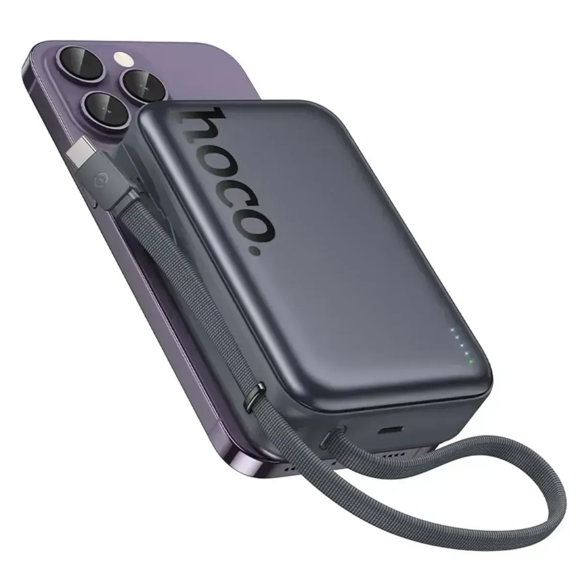 POWER BANK MAGNÉTICO HOCO Q44A 20000MAH PD45W INALÁMBRICO 15W PARA IPHONE SAMSUNG Y LAPTOP - 2
