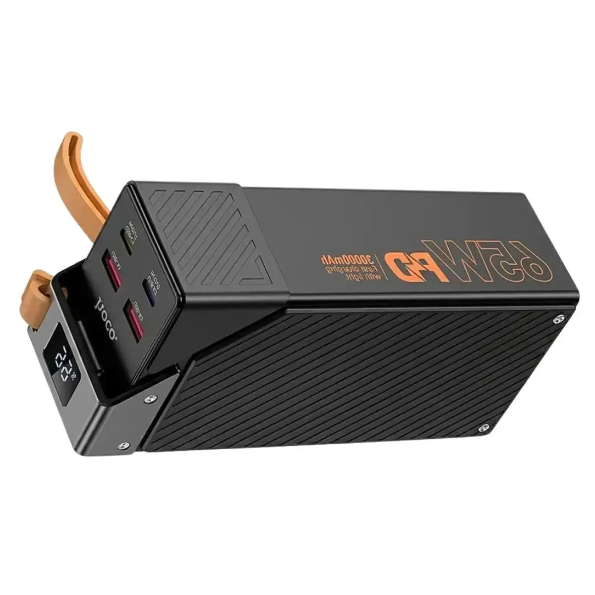 POWER BANK HOCO DB100 30000 MAH 65W PD PARA LAPTOP Y CELULAR CON PANTALLA LED - 6