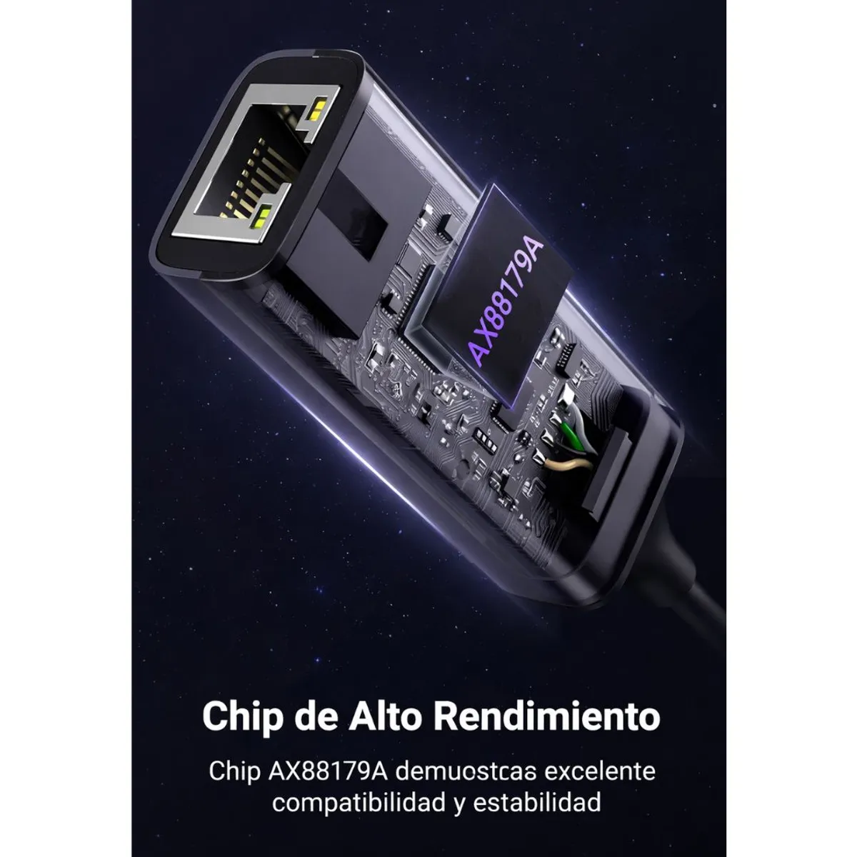 ADAPTADOR USB-C A ETHERNET UGREEN GIGABIT 1000MBPS RJ45 PARA MACBOOK Y LAPTOP CM199 - 7