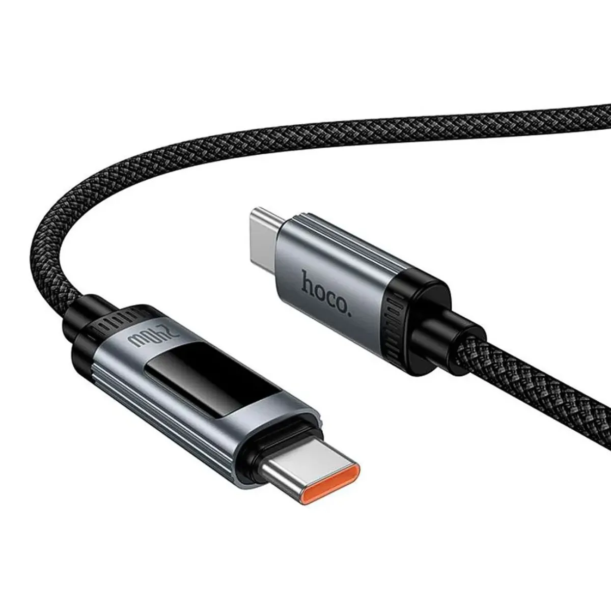 CABLE TIPO C A TIPO C HOCO U148 240W CON PANTALLA DIGITAL OLED Y CARGA RÁPIDA - 4
