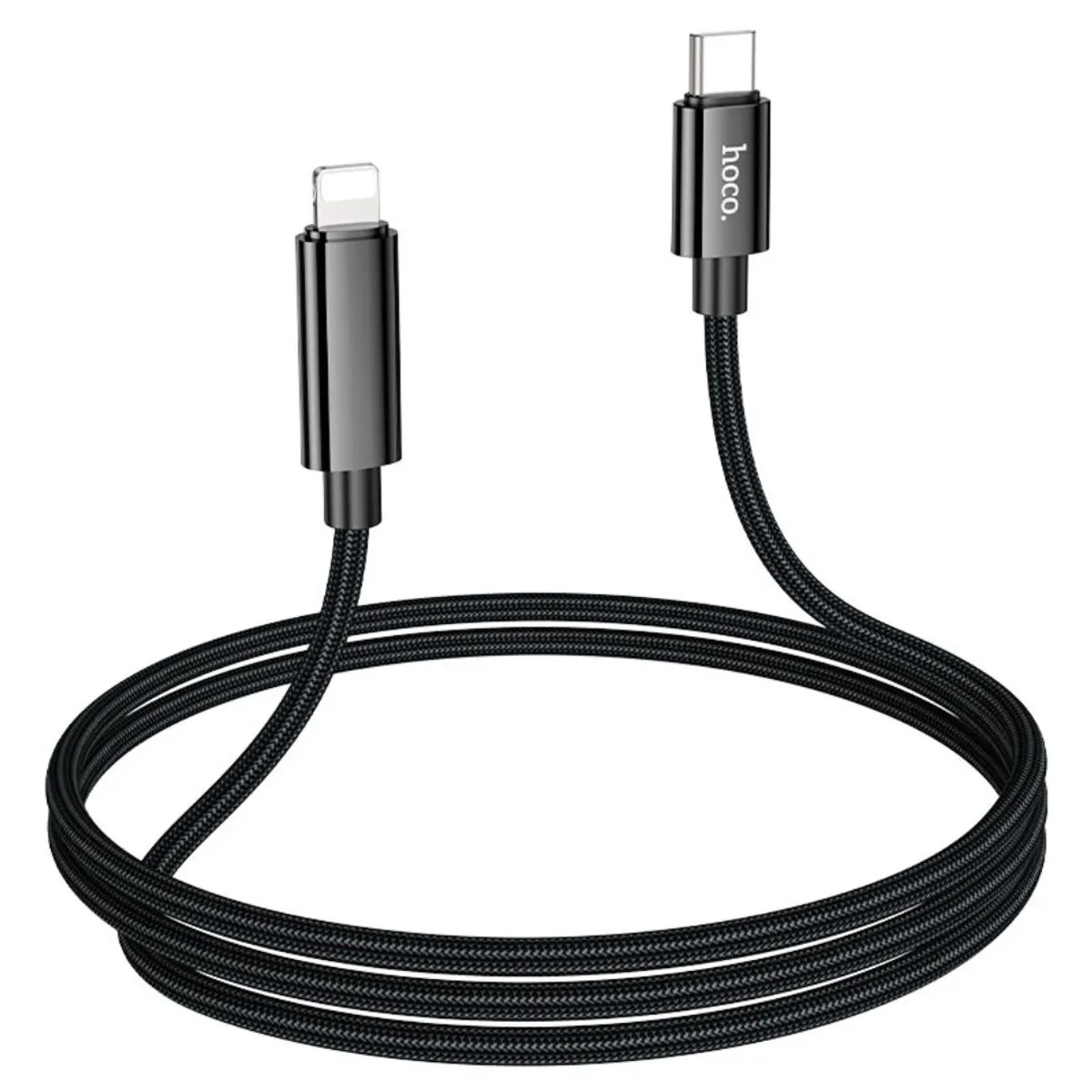 CABLE TIPO C A LIGHTNING HOCO U125 BENEFIT 27W PD PARA IPHONE CON PANTALLA DIGITAL LED - 4