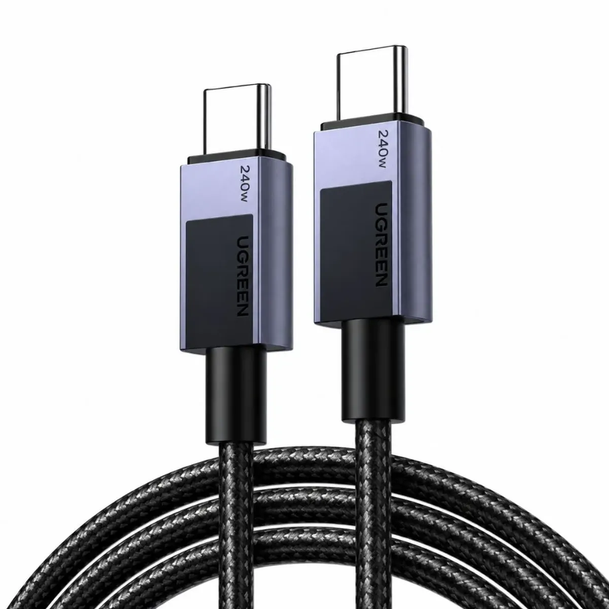 CABLE USB-C A USB-C UGREEN 240W 2M L513 CARGA RÁPIDA PD 3.1 TRENZADO - 1