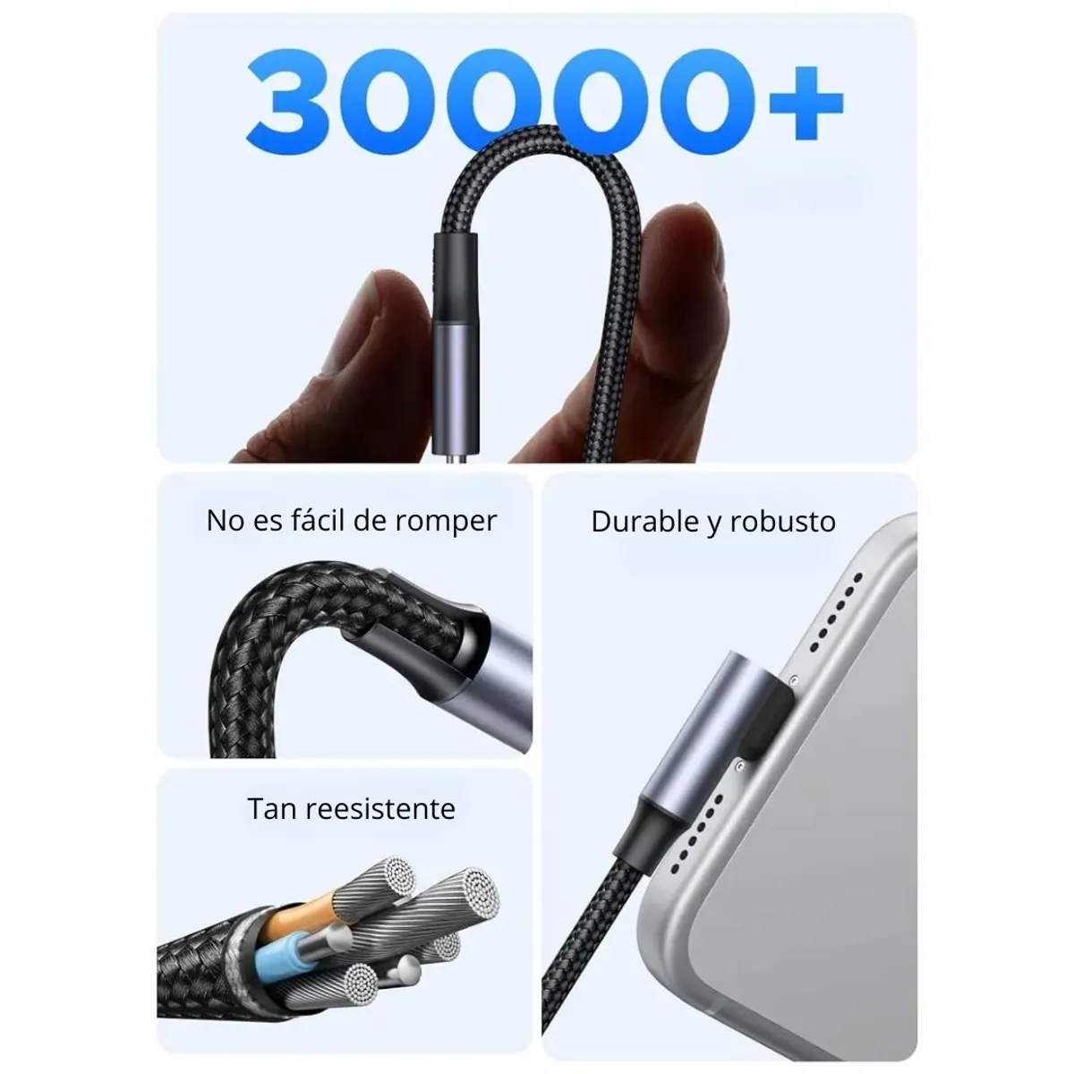 CABLE USB-C A USB-C UGREEN L536 240W 2M CARGA RÁPIDA PD TRENZADO - 7