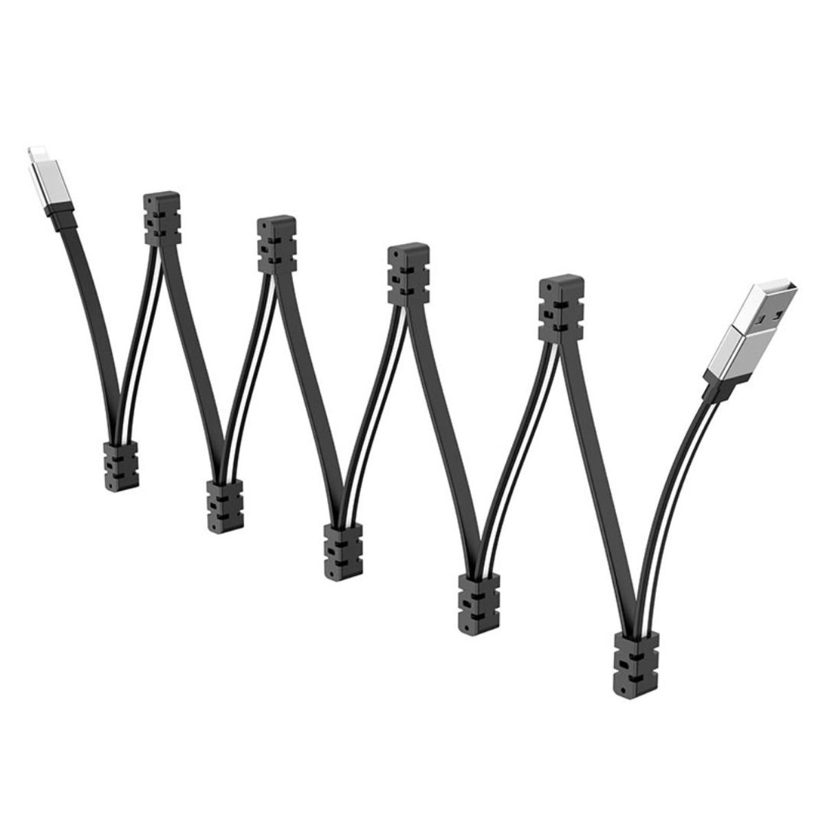 CABLE USB-A A LIGHTNING HOCO U103 PARA IPHONE 2.4A 1M MAGNÉTICO ANTIENREDOS - 3