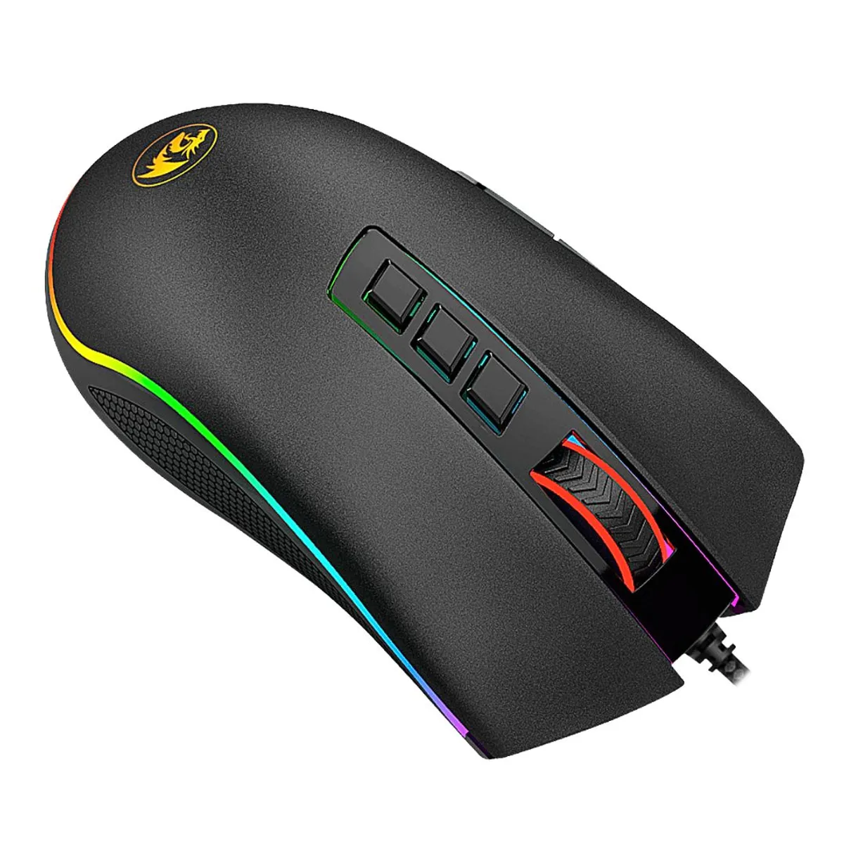 MOUSE GAMER REDRAGON M711 COBRA RGB 10000 DPI CON 8 BOTONES PROGRAMABLES Y SOFTWARE - 2