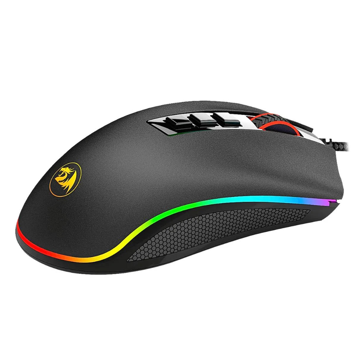 MOUSE GAMER REDRAGON M711 COBRA RGB 10000 DPI CON 8 BOTONES PROGRAMABLES Y SOFTWARE - 3
