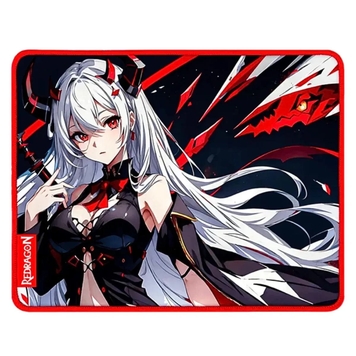 MOUSEPAD GAMER REDRAGON AK S DISEÑO ANIME 33 X 26 CM ANTIDESLIZANTE IMPERMEABLE - 1