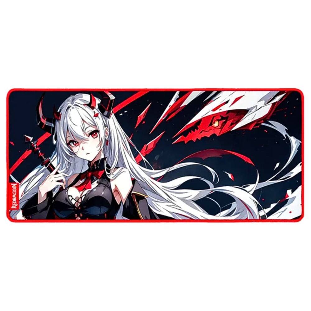 MOUSEPAD GAMER XL REDRAGON AK L DISEÑO ANIME 90 X 40 CM ANTIDESLIZANTE IMPERMEABLE - 1